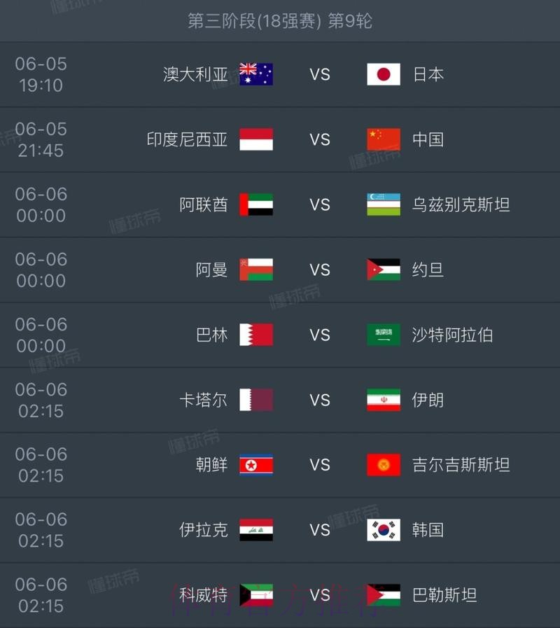 2026世界杯北美赛程表